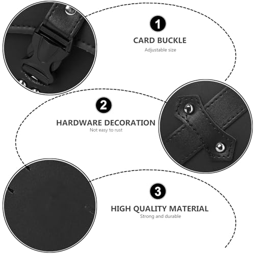 Bolsa lateral para motocicleta de gran capacidad con PU resistente 3