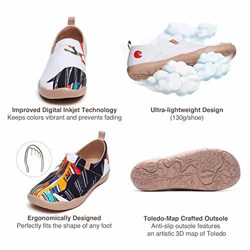 Image of UIN Women's Art Travel Shoes Slip On Casual Cozy Loafers Lightweight Comfort Fashion Sneaker Toledo Ⅰ