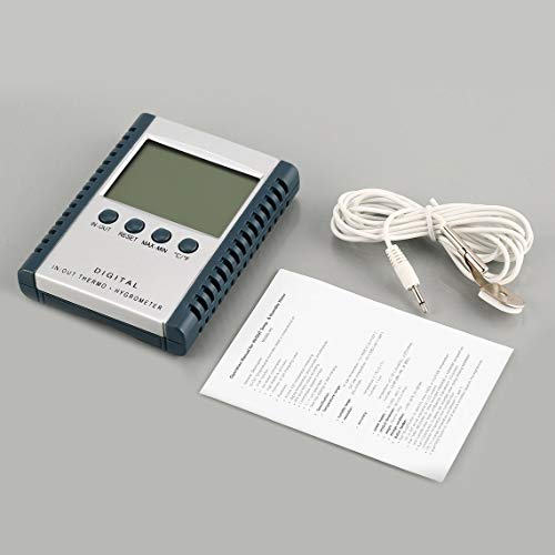 Zinniaya HC520 Mini Digital Humidity Temperature Meter LCD Display Hygrometer Thermometer Sensor Indoor Outdoor Calender Clock
