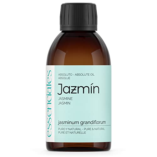 Essenciales – Aceite Esencial Absoluto de Jazmín, 100% Natural, 200 ml | Aceite Esencial Absoluto Jasminum Grandiflorum