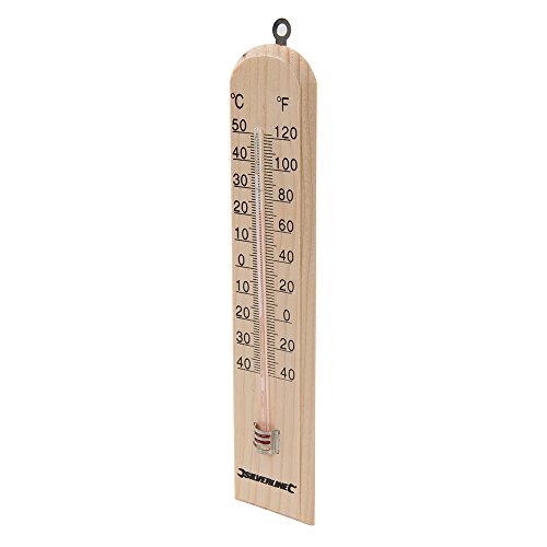 Silverline 490745 Thermomètre de kérosène en Bois