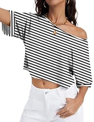 D Black White Striped