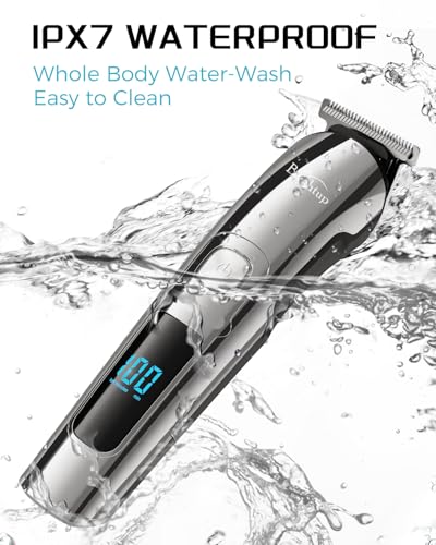 Brightup Beard Trimmer for Men - Electric Razor & Shaver, Cordless Hair Clippers Trimmers Set, IPX7 Waterproof Mens Grooming Kit for Shaving Face, Mustache, Body, Ear, Nose Hair Trimmer, Gifts for Men - Image 7