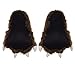 Wishpets Grizzly Bear Paw Slippers w/ White Claws (Brown, Large)