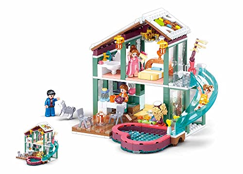 Happy Diary Winter Travel In Snow Resort 439 pièces : jeu de construction de station de ski