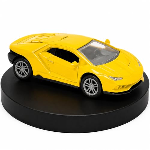 Image of Lamborghini Diecast Metal Toy CarFor Kids , Yellow, 1:32 Scale | Opening Doors, Pull Back Action, For Kids Boys Girls