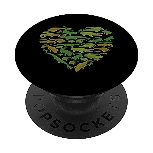 Alligator Crocodile Gator animal lover heart men women kids PopSockets PopGrip Intercambiabile