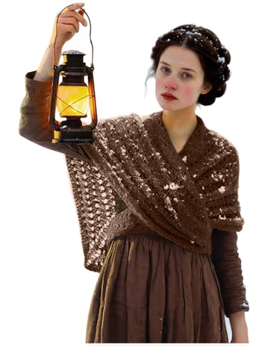 Joukavor Sontag Shawl Renaissance Triangle Sweater Wrap for Women