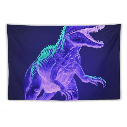 Tapisserie art a suspendre dinosaure vert QMKFWT cadeau ideal pour homme et femme