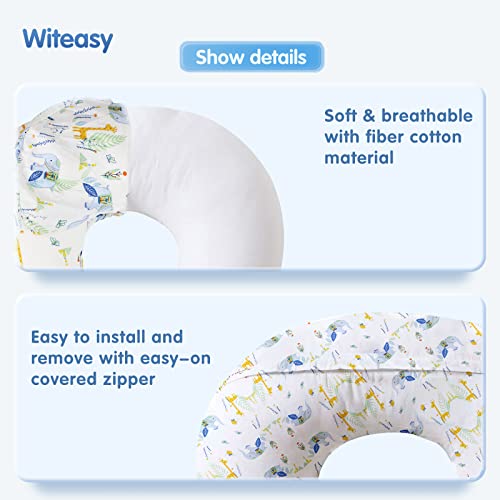 Witeasy Nursing Pillow And Positioner, Bottle Breast Feeding Pillows With Removable Cotton Blend Cover (Elephant-2) #TOP2