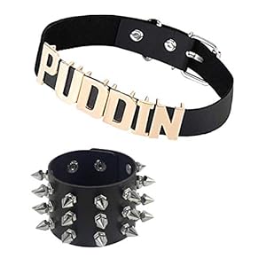 YANCHUN Halloween Choker Bracelet Set Collar Punk Leather Bracelet for Women Halloween Costume