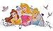 Produktbild alles-meine.de GmbH 4 TLG. Set: XL 3-D Effekt _ Wandtattoo / Fensterbild / Sticker - Disney Princess Prinzessin - wasserfest - selbstklebend Pop-Up Aufkleber Wandsticker - Pr..