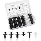 100PCS Automotive Retainer Clips Car Fastener Box Set,6 Size Push Replacement Bumper Clips for Truck SUV Bumpers Car Fender Door Trim Panel,Compatible with Audi BMW Ford Honda