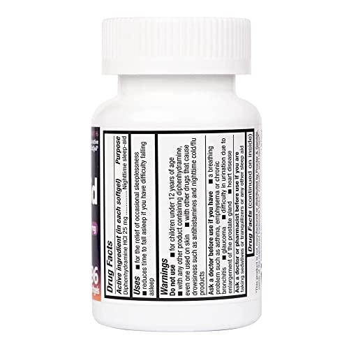 Healtha2Z Sleep Aid, Diphenhydramine Hcl 25Mg Softgels thumb #3