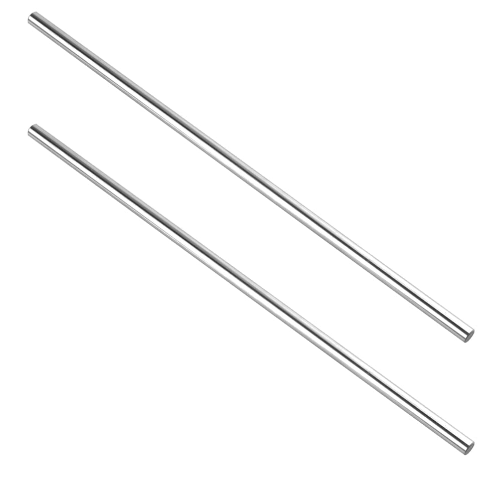 iYueMps 2 Pack 400mm 8mm linear Rod Linear Rail Shaft Optical Axis, 8mm x 400mm Case Hardened Plated steel for Linear Motion Rods Shafts Guides