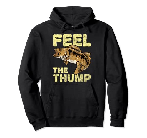 Feel the Thump Divertido Walley Pescador Regalo Sudadera con Capucha