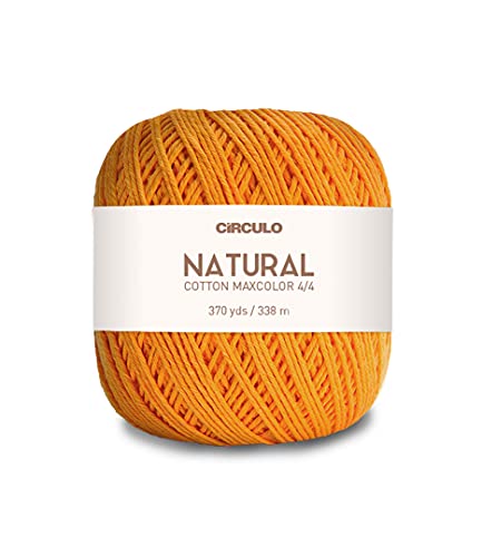 Natural Cotton Maxcolor 4/4 By Círculo – 100% Brazilian Virgin Cotton (Pack Of 1 Ball) – 369 Yds, 7 Oz – Dk (4131) #TOP3