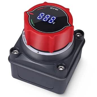 AWBLIN Upgrade Battery Disconnect Switch with Voltmeter