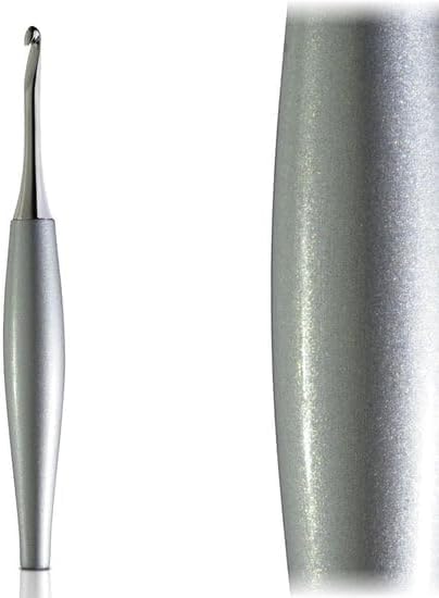 Furls Crochet Hook, Odyssey Silver, Nickel Plated Tip for Effortless Glide, Ergonomic Handle Crochet Hooks 7" (Odyssey Silver, C - 2.75MM)