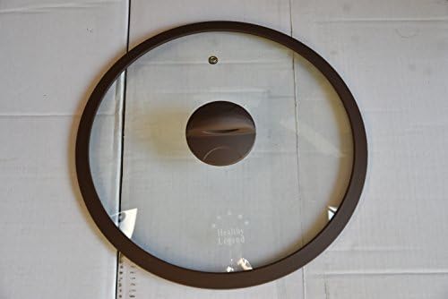 Healthy Legend 12.8" (32 cm) Temperted Glass Lid for Cookware with High Temp Silicone rim Lid (better than metal rim) - Newest design