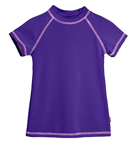 Image of City Threads Long Sleeve Rash Guard for Girls UPF 50+, Girls Swim Shirt Made in the USA