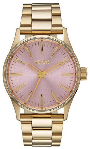 A4502360 Watch Nixon Stainless Steel Pink Golden Women #TOP21