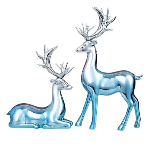 Ornamento di cervo – Figura di renna decorativa, scultura artistica della fauna selvatica, bella statua di cervo | Finitura liscia conferisce eleganza, dimensioni compatte per soggiorno, decorazione
