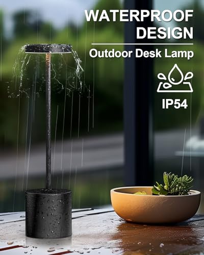 Swinerton 9062S Cordless Table Lamp Set Of 2, Rechargeable 5000Mah Battery Powered Outdoor Table Lamps thumb #6