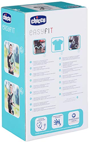Chicco - Ergonomische Draagzak EasyFit - Eenvoudige Draagdoek - Hoofdsteun en Neksteun - Vanaf Geboorte tot 9 kg - Grijs - Image 5