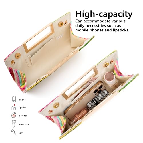 Image of Gurina Evening Clutch Purses for Women Formal Party Clutch Bags Cocktail Prom Fashion PU Leather Shoulder Handbags