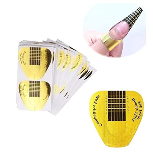 100 Molde Adesivo Para Alongamento e Porcelana Unhas Coração