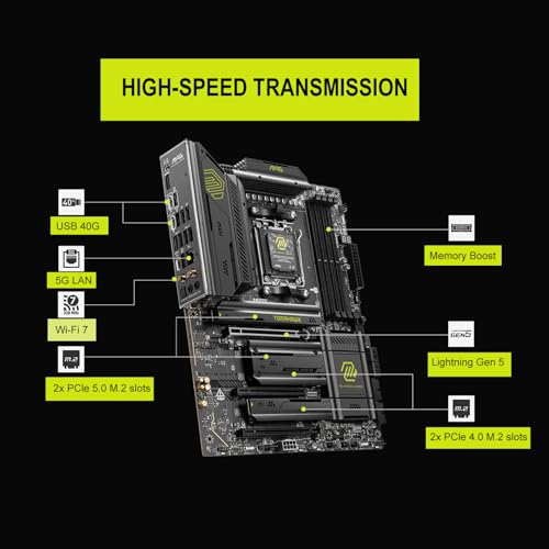Image of Micro Center AMD Ryzen 9 9950X3D CPU Processor with MSI MAG X870E Tomahawk WiFi ATX Motherboard (DDR5, PCIe 5.0, M.2 Gen5, Wi-Fi 7, 5G LAN)