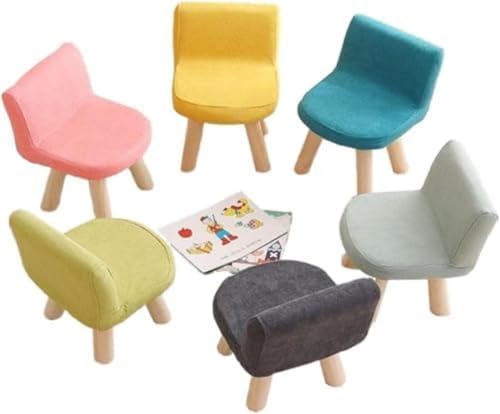 Conutoo 子供用スツール 木製 小さいローチェア椅子 背もたれ付き ローラーニングチェア 学習チェア スツール かわいい ローチェア リビング学習 おしゃれ (ピンク,25cm)