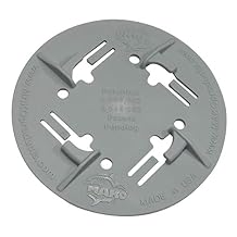 MAKO Base Plate 4.5 Concrete Screed Support Base for FinStand & CoilStand Vapor Barrier Safe Slab Support Platform Stay-in-Place Non-Corrosive Polymer Made in USA 100 Pack