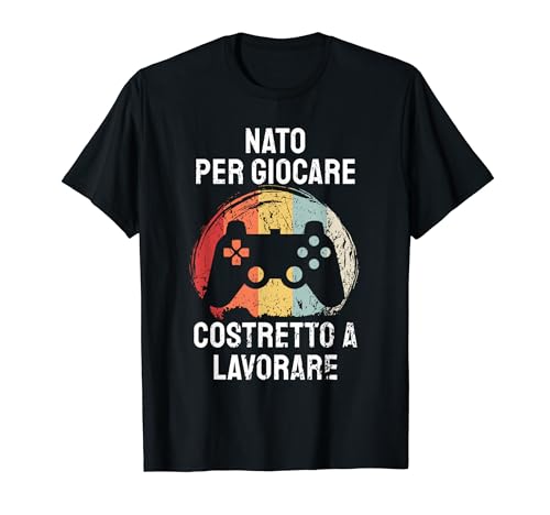 PC Gioco Videogiochi Gamer Controller Giocando Maglietta