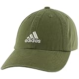 adidas Women's Saturday Relaxed Fit Adjustable Hat-Older Model, Wild Pine Green/Halo Green, One Size