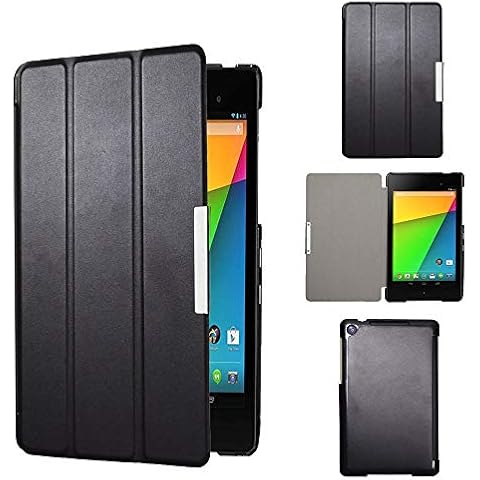 Funda de piel sintética para Asus Google Nexus 7 2nd con soporte Cover