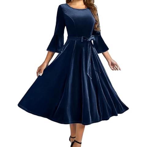 HomRain Velvet Cocktail Dress XL Cover