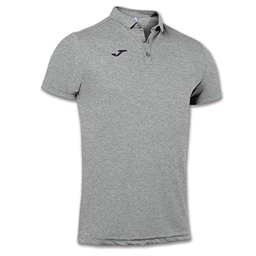 Joma Camiseta Polo, Unisex Adulto, Gris Melange Claro, L