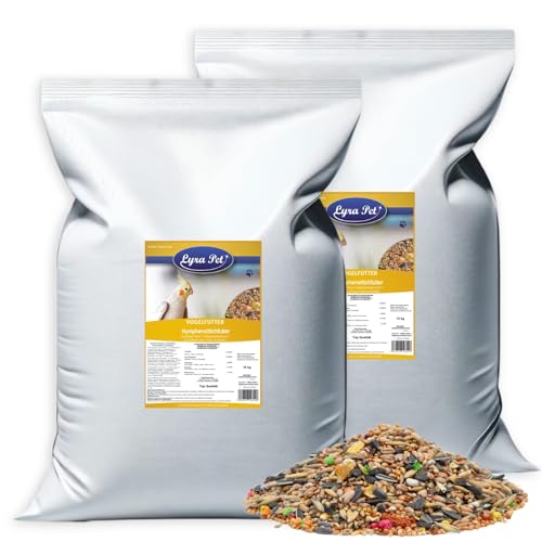 Lyra Pet® | 20 kg Nymphensittichfutter Großsittichfutter | Alleinfutter für Nymphensittiche...