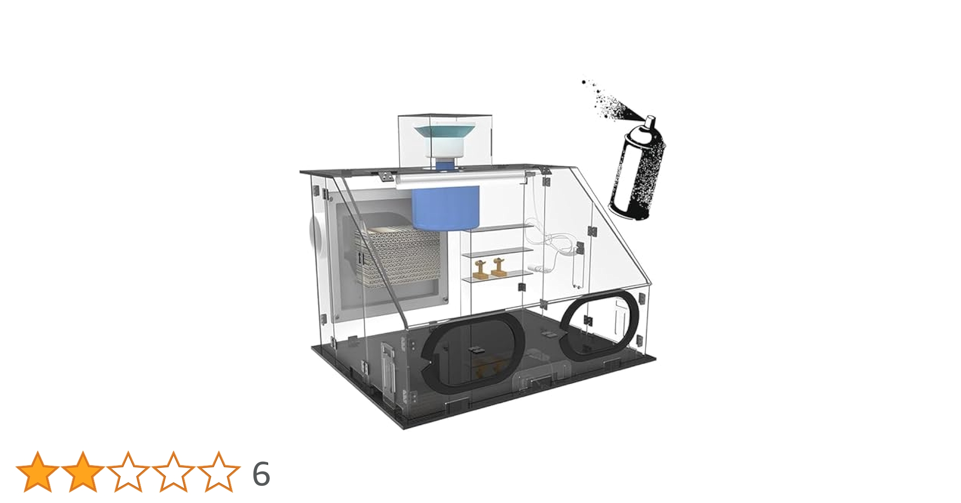 Amazon.co.jp: エアブラシ スプレーブース 塗装ブース 透明