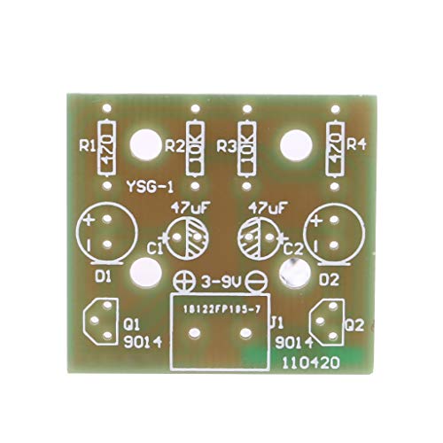 Kit de fabrication électronique avec lampe clignotante et pièces de circuit