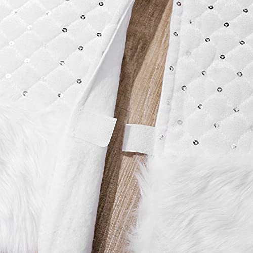 N /A Bianca Gonna per Albero di Natale, 78cm