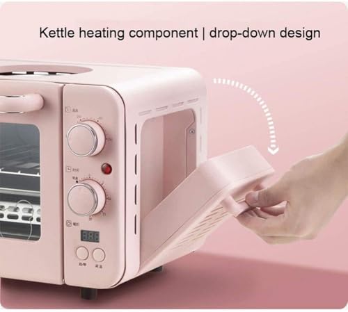 Pink 6-in-1 Air Fryer Oven Combo | Convection Toaster Oven with Dehydrator Function | Fry, Roast, Bake, Reheat & Dehydrate - Image 5