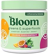 Bloom Nutrition Superfood Greens Powder, Digestive Enzymes with Probiotics and Prebiotics, Gut He...