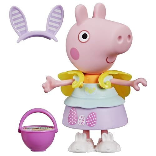 Peppa Pig Springtime Dress-Up Figure with 6 Easy-On Fashion Accessories, 6-Inch Doll, Preschool Toys for Girls and Boys 3 and Up