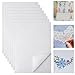 8 PCS A4 (29,7x21cm) estabilizador de bordado autoadhesivo, papel para bordar soluble e imprimible, papel soluble para bordar ideal para patrones para bordar a mano y a máquina con gran precisión.