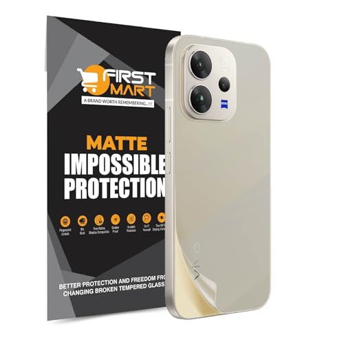 Image of FIRST MART Matte Back Screen Protector for Vivo V70 - TPU Anti-Glare Protection, Anti-Slip, Bubble-Free, Edge to Edge Coverage [ 1 Pack]