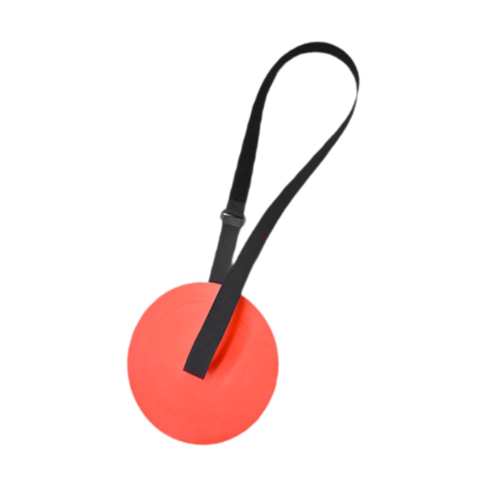 RNXRZANK Soccer Goal Target Disc with Adjustable Strap for Agility Training, Red