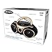 Jensen CD-490 Portable Sport Stereo CD Player Boombox with AM/FM Radio, Aux Line-in & Headphone Jack (Limited Edition Colors) (Champagne Gold)